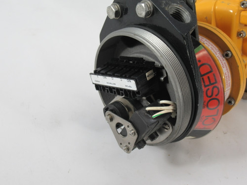 Keystone F991 1" Butterfly Valve C/W Kinetrol Rotary Actuator SHELF WEAR USED