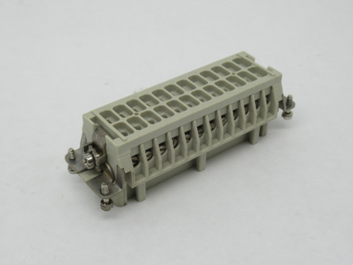 Harting 09330242701 Female Connector 16A Size 24B Contacts 1-24 USED