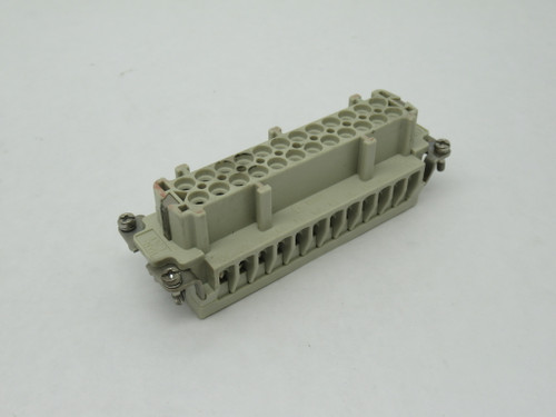 Harting 09330242711 Female Connector 16A Size 48B Contacts 25-48 USED