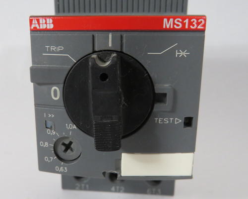 ABB MS132-1.0 1SAM350000R1005 Manual Motor Starter 0.63-1.0A 690VAC 3P USED