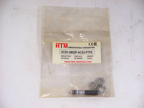 HTM ECS1-0802P-ACS3-PTFE Proximity Sensor  NEW