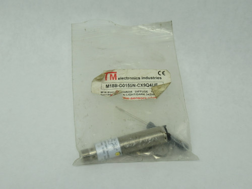 HTM M18B-D0150N-CX9Q4UE Photoelectric Sensor 10-30VDC 200mA 150mm SHELF WEAR NWB