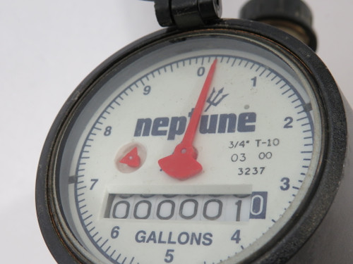 Neptune 3/4T-10 Bronze Water Meter 3/4" 30 US GPM 150 psi USED