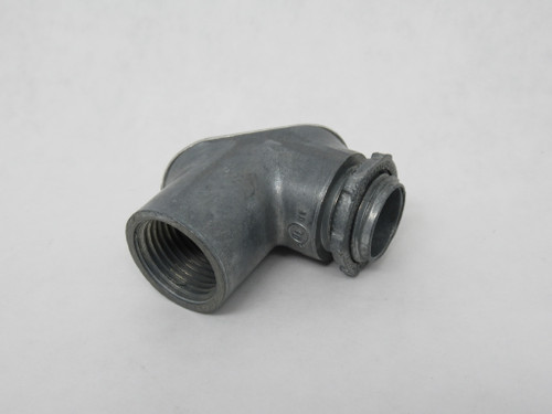 Iberville CI7204 Rigid to Box Pull Elbow 1/2" Zinc Alloy NOP
