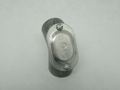 Iberville CI7306 Rigid to Rigid Pull Elbow 3/4" Zinc Alloy NOP