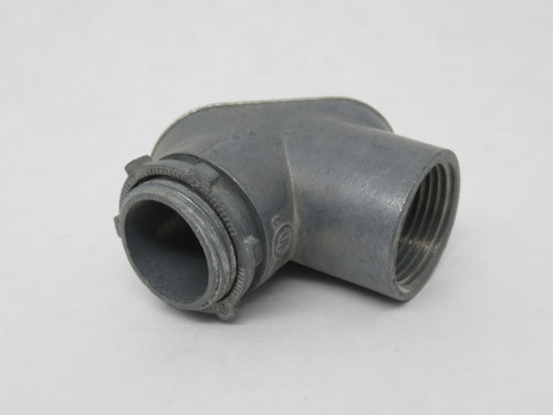 Iberville CI7206 Rigid to Box Pull Elbow 3/4" Zinc Alloy NOP