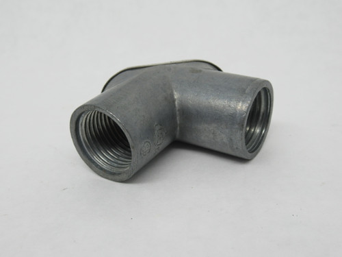 Iberville CI7304-G Rigid to Rigid Pull Elbow with Gasket 1/2" Zinc Alloy NOP