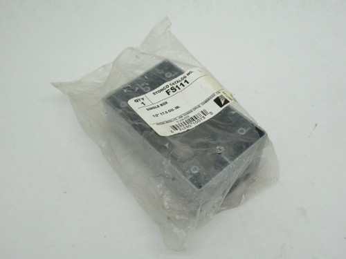 Keene-Widelite FS111 Single Device Box 1/2" 17.5 cu. in. MISSING HARDWARE NWB