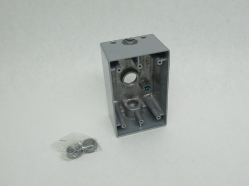 Keene-Widelite FS111 Single Device Box 1/2" 17.5 cu. in. MISSING HARDWARE NWB