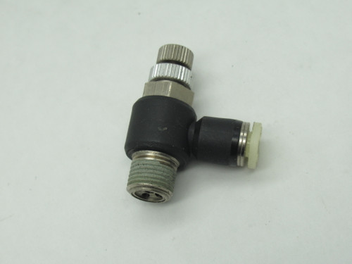 Pisco JSC5/32-N1AU Meter-Out Speed Control 5/32" Tubing OD 1/8" NPT USED