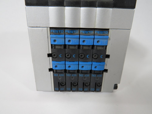Festo 563372 10P-10-4C-MP-R-Y-4C+GQC Solenoid Manifold -0.9-10/3-8 bar USED