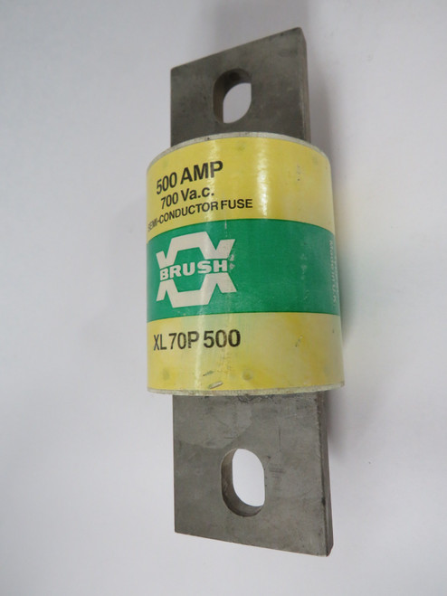 Brush XL70P500 Semi-Conductor Fuse 500A 700VAC SHELF WEAR NOP