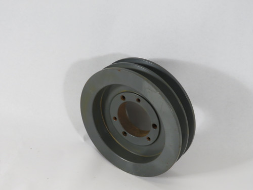 NTL 2B62SDS Fixed Pitch Sheave 1/2-2"Bore 2 Groove 6.55"OD A/B Belt RUST USED