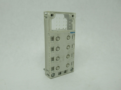 Festo 195706 CPX-AB-8-M8 Manifold Block MISSING SCREWS USED