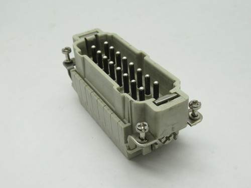 Harting 09330162616 Male Connector Insert 16A 16-Pole + Ground USED