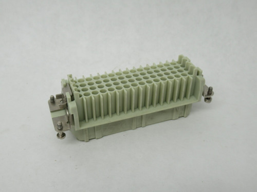 Harting 09210643101 Female Crimp Connector Insert 10A 64-Pole + Ground 24B USED