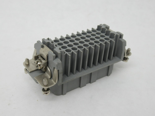 Harting 09210403101 Female Crimp Connector Insert 10A 40-Pole + Ground 16B USED