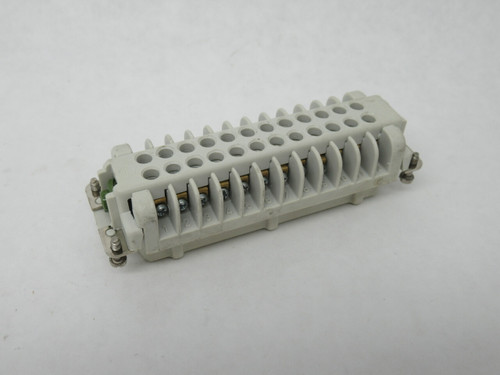 Thomas & Betts FS124B Female Connector Insert 16A 24-Pole + Ground USED