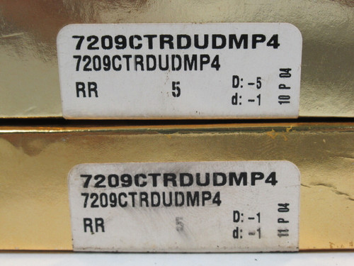 RHP 7209CTRDUDMP4 Super Precision Angular Contact Bearing Set 45x85x38mm NEW