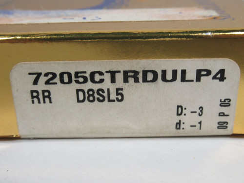 RHP 7205CTRDULP4 Super Precision Angular Contact Bearing 25x52x15mm SINGLE NEW