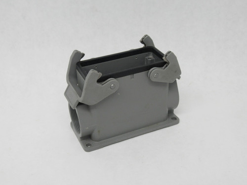 Harting 09300160271 Side Entry Housing Surface Mounting 2-Lever 2x PG29 16B USED
