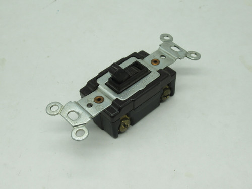 Leviton 54521-B Toggle Switch 20A 120/277V Single Pole ROBERTSON SCREWS USED