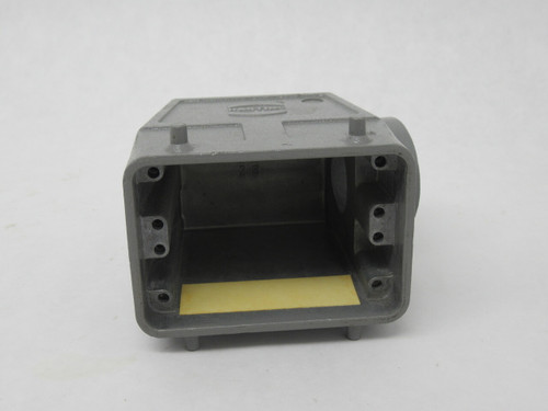 Harting 09200320520 Side Entry Connector Hood 4 Pegs 21PG Size 32A USED