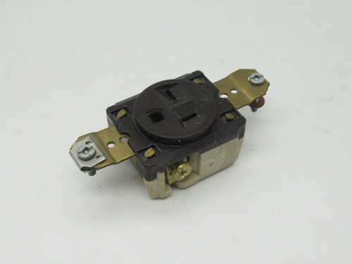Hubbell 6331CN Straight Blade Receptacle 20A 125V 3W 2P USED