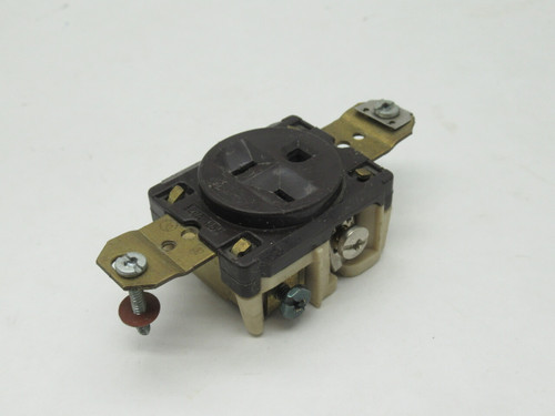 Hubbell 6331CN Straight Blade Receptacle 20A 125V 3W 2P USED