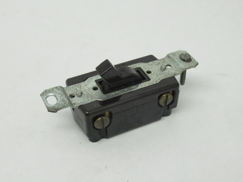Hubbell 1204 AC Toggle Switch 15A 120-277V 4-Way Brown USED