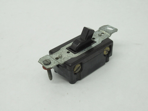 Hubbell 1204 AC Toggle Switch 15A 120-277V 4-Way Brown USED