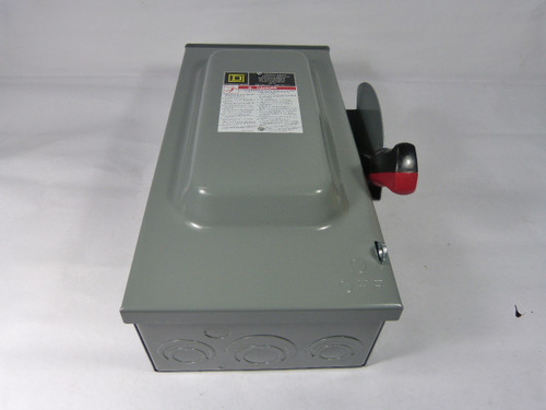 Square D CHU362RB Non-Fusible Heavy Duty Safety Switch 60A 600V 3-Pole NEW