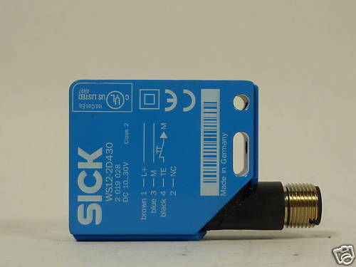 SICK WS12-2D430 Through-Beam Photoelectric Sensor 10-30VDC USED