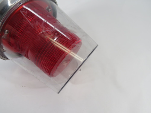Edwards 49CR-N5-40WH Red Adaptabeacon Strobe Beacon 120VAC SHELF WEAR USED