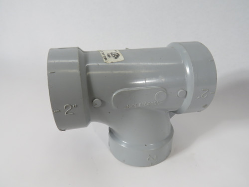 Ipex 026082 Grey PVC DWV Tee Fitting 2"OD SHELF WEAR NOP