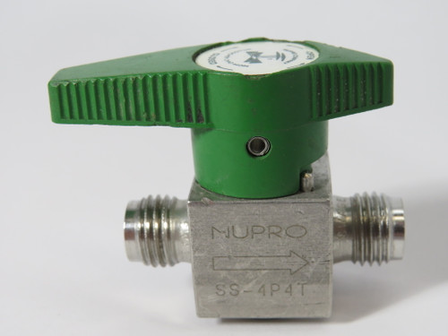 Nupro SS-4P4T 2-Way Ball Valve 1.6cv NO TUBE ENDS USED