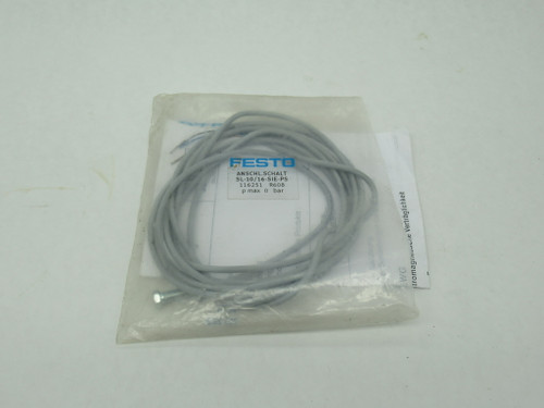 Festo 116251 SL-10/16-SIE-PS Switching Stop w/SIEN-4B-PS-K-L 6mm Barrel NWB