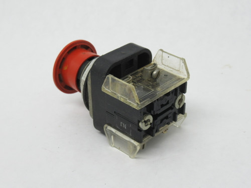 Allen-Bradley 800T-FX6A1 Push-Pull Device Red Mushroom Head 1NO 1NCLB USED