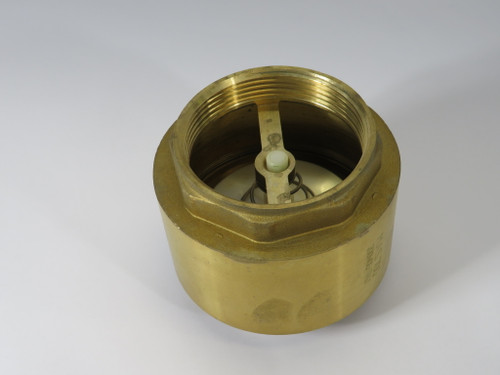 M.A. Stewart 700 3" Brass Spring Check Valve 200WOG SHELF WEAR NOP