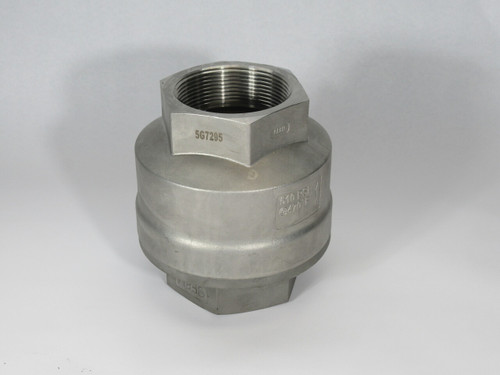 DFT 835K7B4A5 Inline Check Valve 3" NPT 750 CWP/500 WSP 510 psi SHELF WEAR NOP