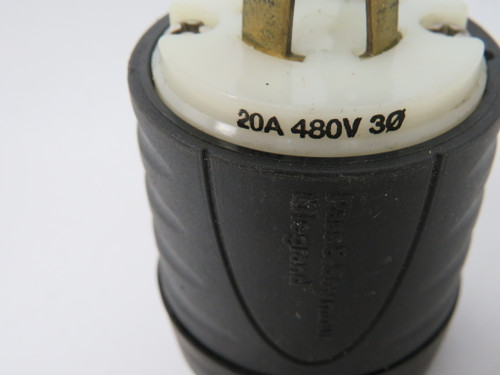 Pass & Seymour L1620P Turnlok Plug 20A 480V 3P 4W OLD BASE USED