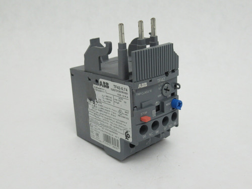 ABB TF42-0.74 Thermal Overload Relay 0.55-0.74A 690V 3-Pole Trip Class 10 USED