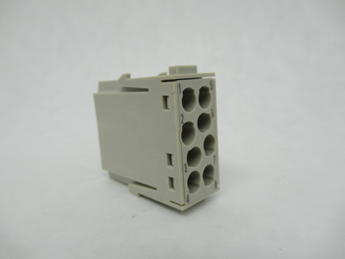 Harting 09140083001 Male Crimp Module 16A 400V 8-Position NOP