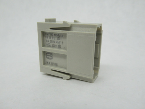 Harting 09140123001 Male Crimp Module 10A 250V 12-Position NOP