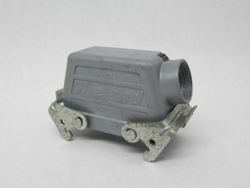 Wieland 70.355.1628.0 Side Entry Hood PG21 Double Locking Levers USED