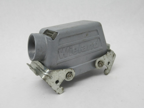 Wieland 70.355.1628.0 Side Entry Hood PG21 Double Locking Levers USED