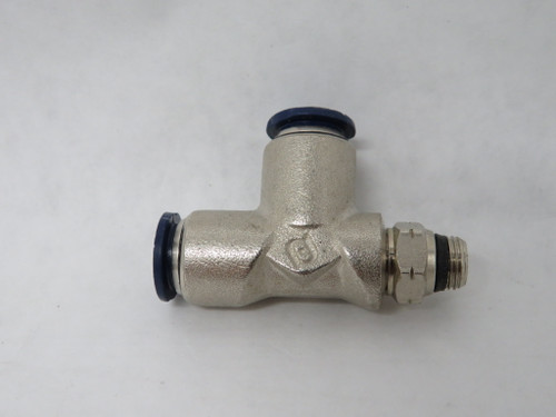 Aignep 87223-06-02 Swivel Run Tee 3/8" Tube 1/8" Swift-Fit Male NOP