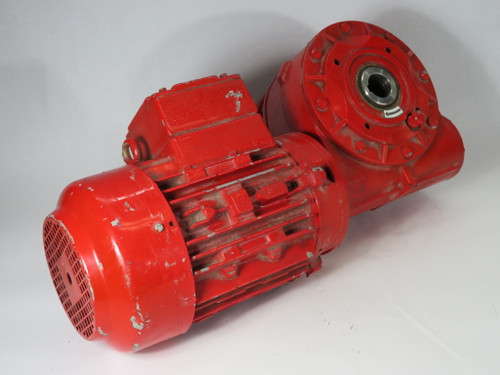 Mez Motor 2.55kW 3.5 PS 1710rpm 575V TEFC 3Ph C/W Siti Reducer 25:1 USED