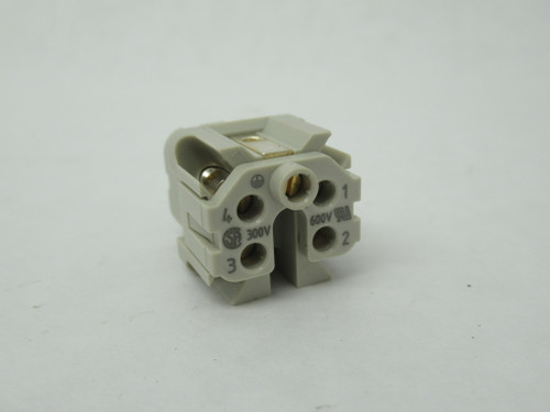 Harting 09200042711 Female Insert 4-Pos 10A 230/400V Lot of 10 NOP