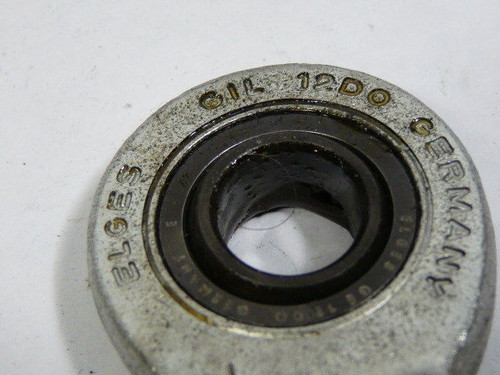 Elges GIL-12D0 Left Hand Female Rod End Bearing 12mmID M12 Thread SHELF WEAR NOP